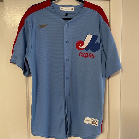 Nike MLB Shirts Montreal Expos Vladimir Guerrero Nike Powder Blue